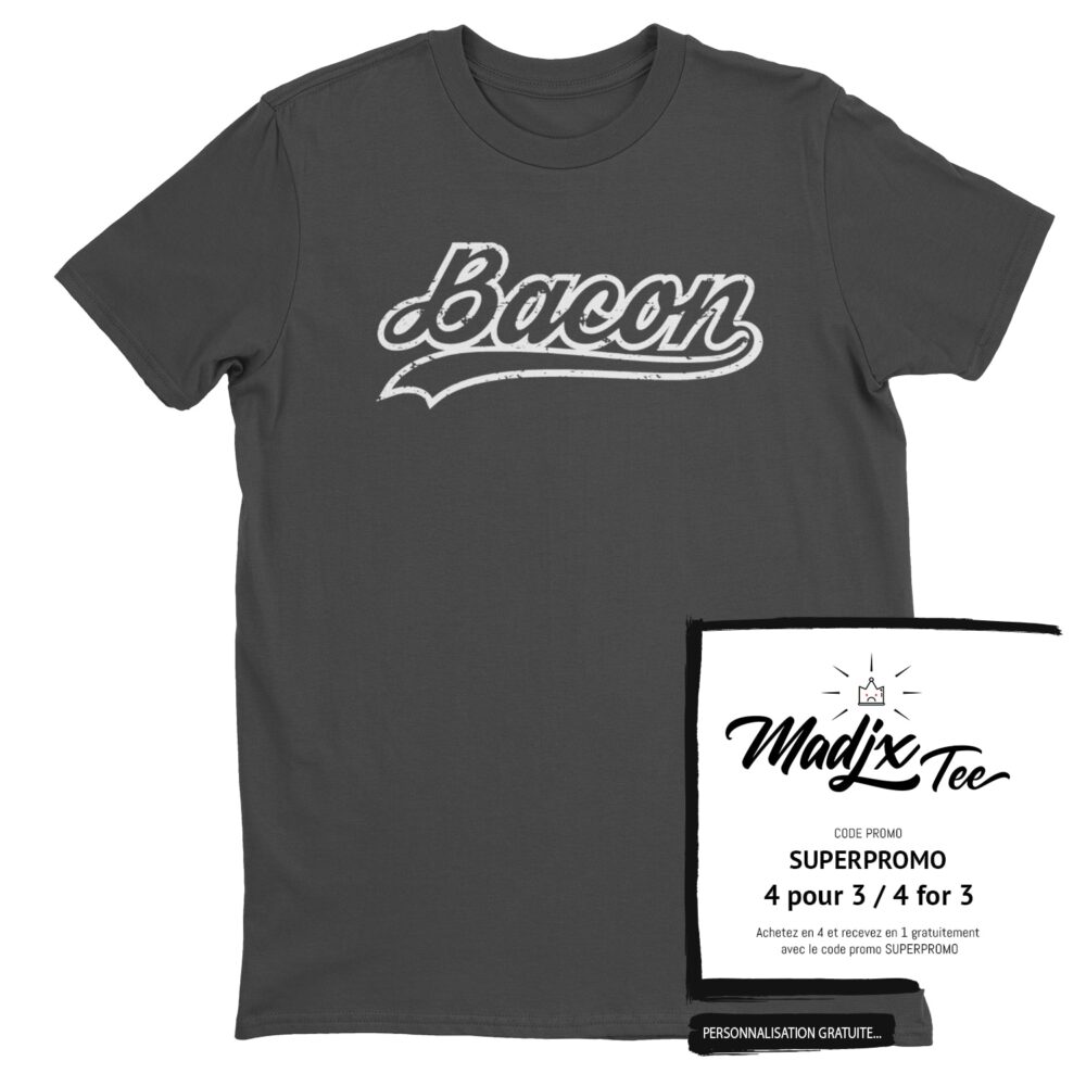 Bacon Baseball T-shirt 2