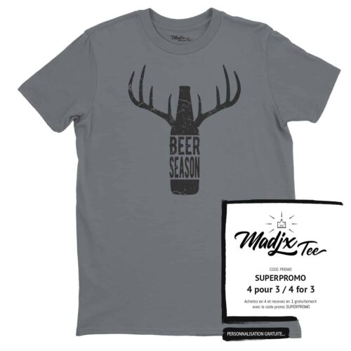 Beer Season t-shirt, hunt t-shirt, deer hunter t-shirt chasse hunting 3