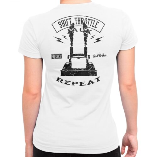 Shift Throttle Jack Repeat, Trucker t-shirt, pour femme, biker style tshirt 3