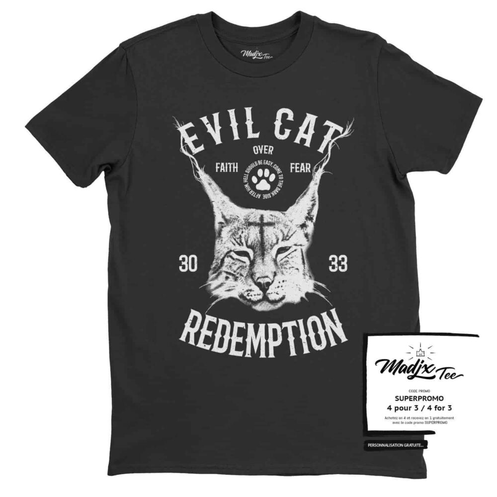 Evil Cat Redemtion t-shirt, cat t-shirt, god t-shirt 1