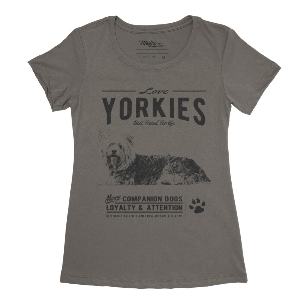 T-shirt de Yorkie le chien Best friend for life Yorkies pour femme 3