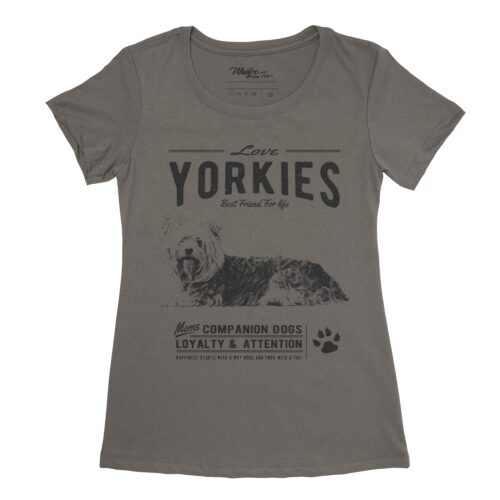 T-shirt de Yorkie le chien Best friend for life Yorkies pour femme 5
