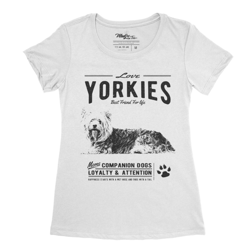 T-shirt de Yorkie le chien Best friend for life Yorkies pour femme 2