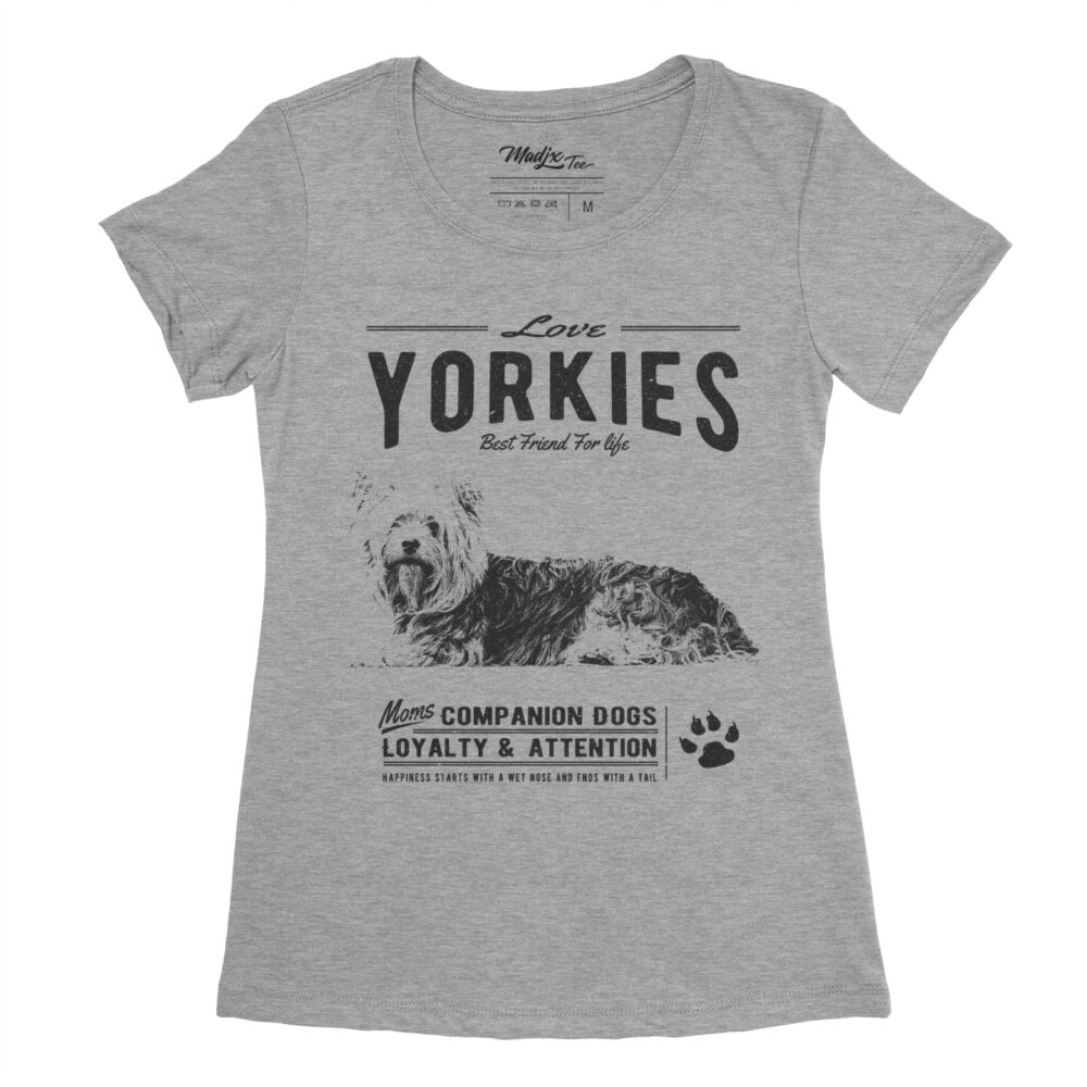 T-shirt de Yorkie le chien Best friend for life Yorkies pour femme 1