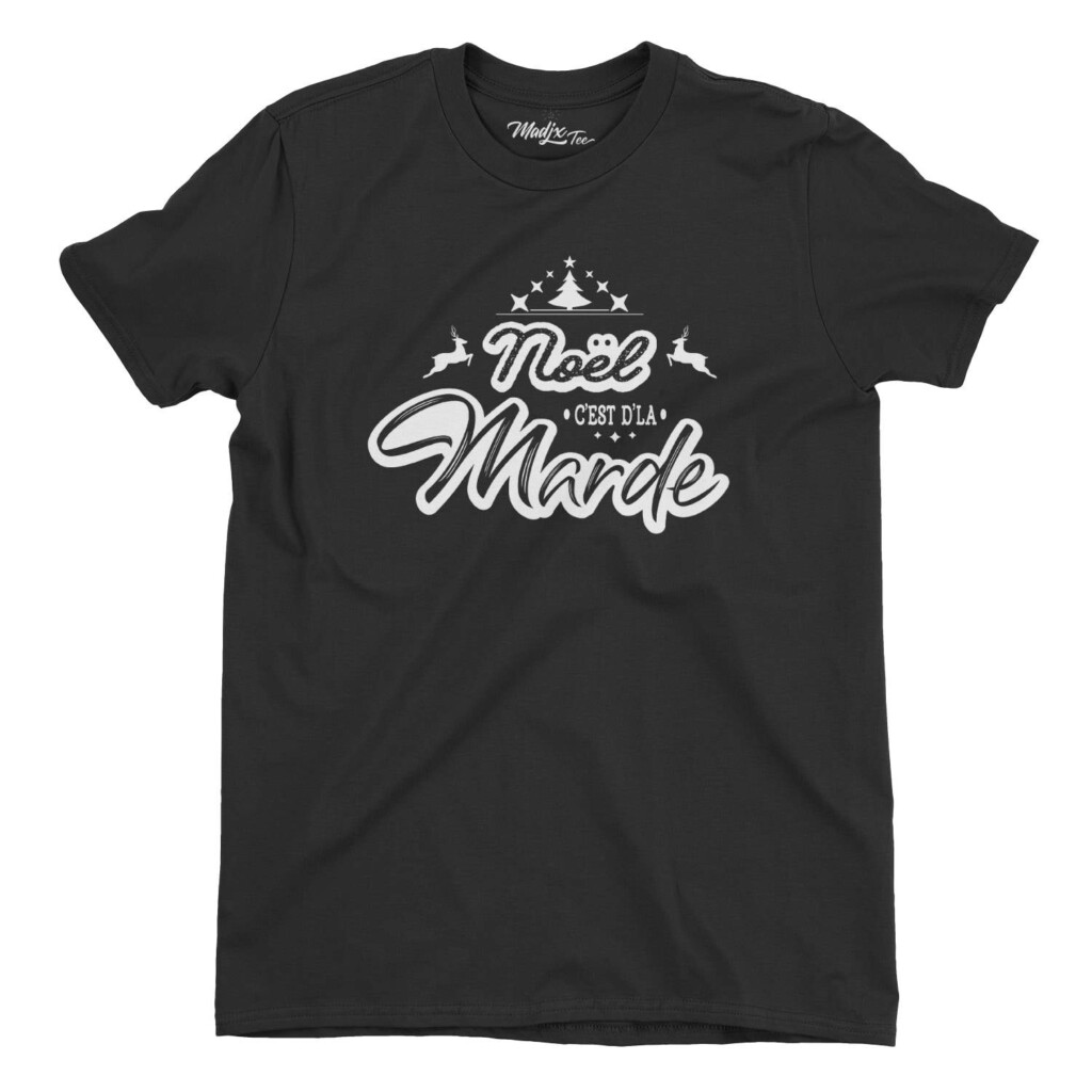 Noël c est de la marde tshirt de Noël sarcastique ou triste pour homme | t-shirts noël