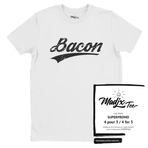 Tshirt de bacon fait au quebec
