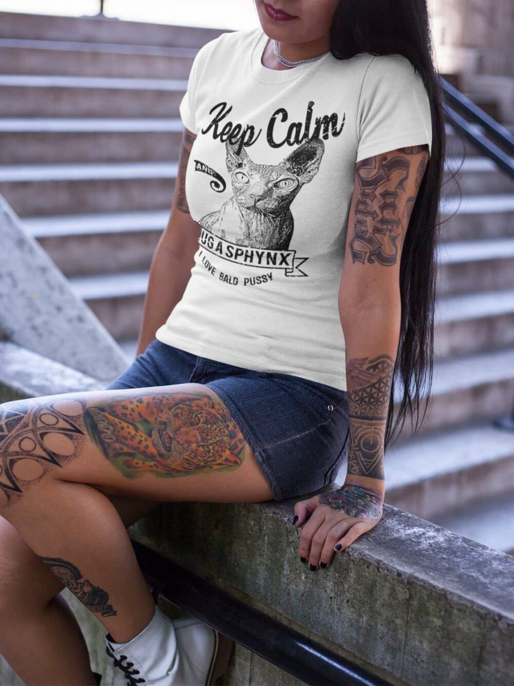 tshirt de chat québec femme
