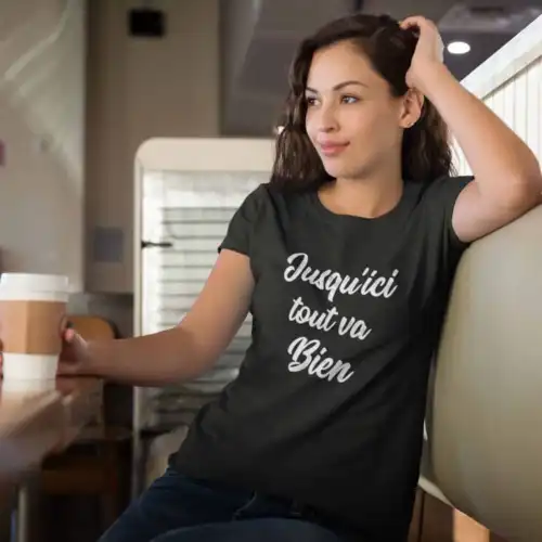 tshirt citation québec femme