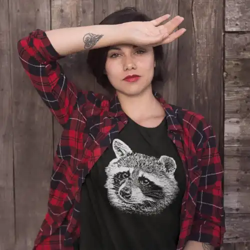 tshirt raton laveur québec femme