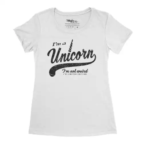 I'm a unicorn t-shirt | I'm Not Weird i'm special t-shirt | pour femme | Licorne t-shirt – Image 5