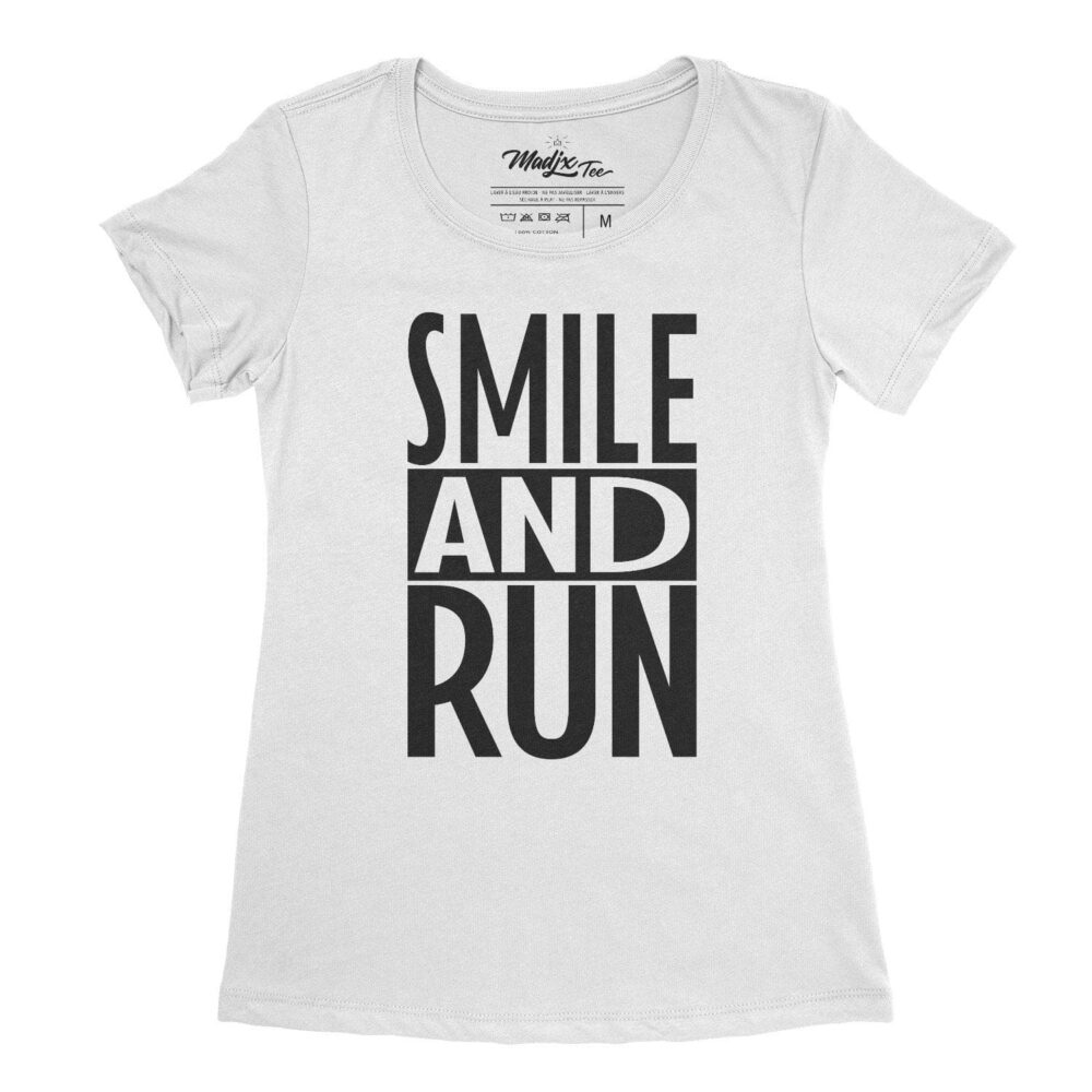 Smile and Run t-shirt de femme de course 2