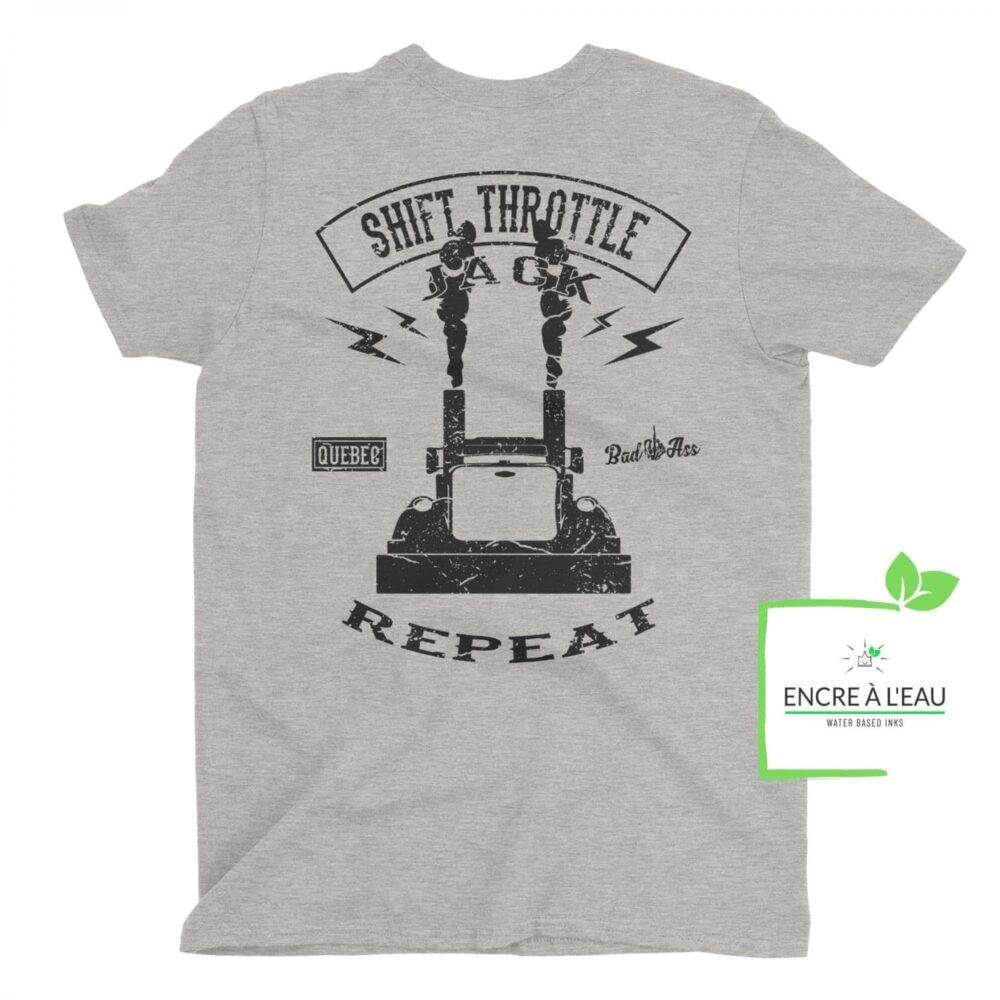 Shift Throttle Jack Repeat, Trucker t-shirt 1