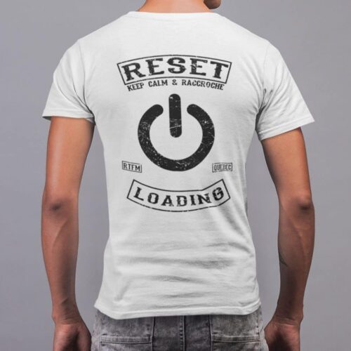 Reset LOADING t-shirt, Keep calm & Racroche, read the fucking manual 7