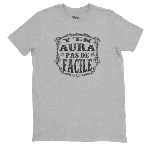 Y en aura pas de facile expression Québécoise Citation t-shirt – Image 5
