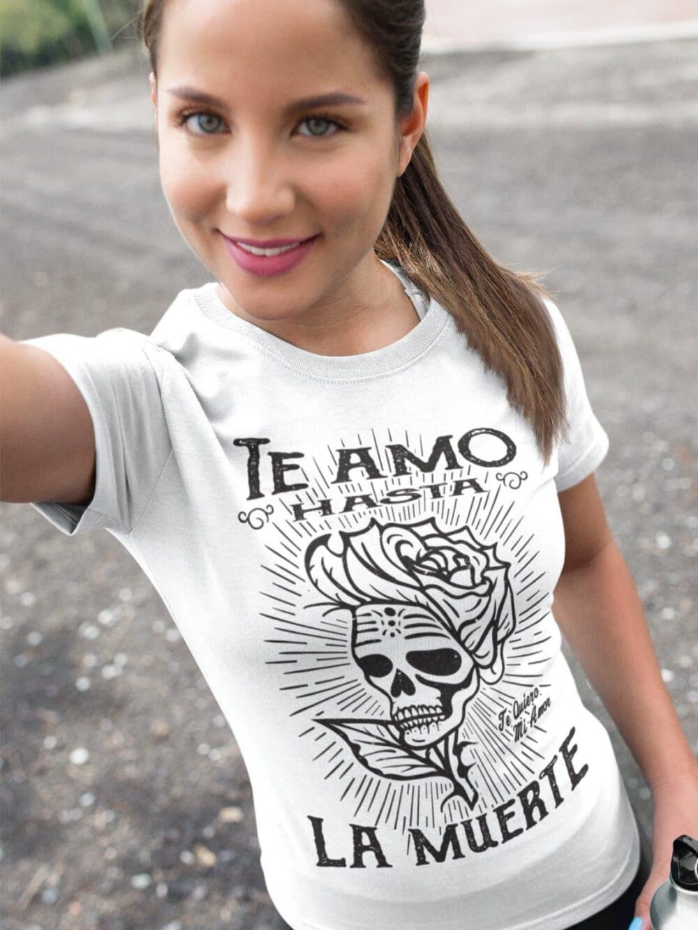 te amo hasta la muerte tee t-shirt femme | te amo hasta la muerte t-shirt | te quiero mi amor tee | st-valentin t-shirt | valentine's tees