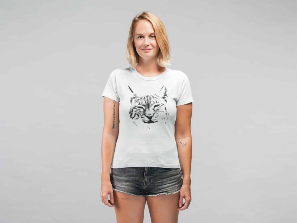lynx t-shirt bobcat tee t-shirt femme