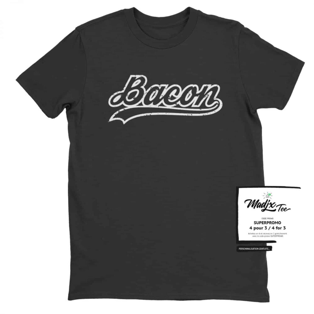 Bacon Baseball T-shirt 1