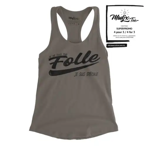 Camisole, Je ne suis pas folle, je suis spéciale, Drôle camisole pour femme – Image 2
