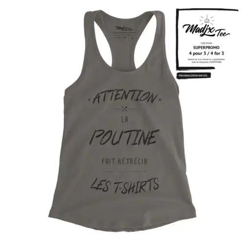 Camisole poutine au Québec