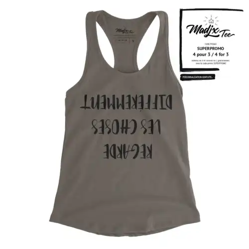 Camisole, Regarde les choses différemment, citation sur camisole pour femme – Image 5