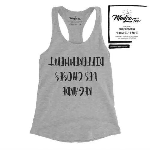 Camisole, Regarde les choses différemment, citation sur camisole pour femme – Image 3