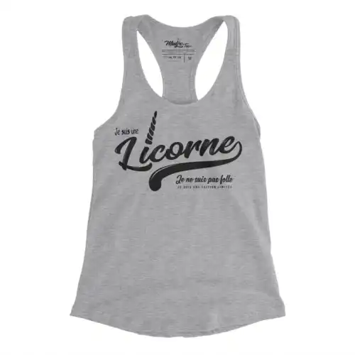 Camisole, Je ne suis une licorne, Drôle de camisole pour femme, fait au Québec, licorne