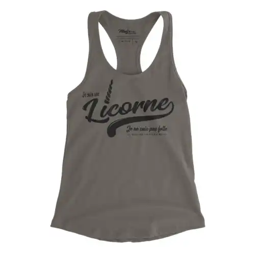 Camisole, Je ne suis une licorne, Drôle de camisole pour femme, fait au Québec, licorne