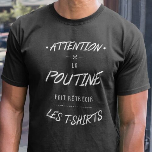 Poutine tshirt fait au Québec