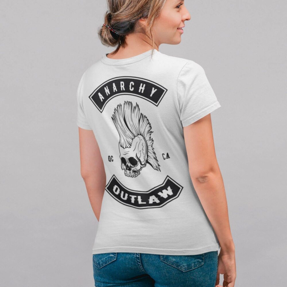 Anarchy outlaw t-shirt pour femme, 2