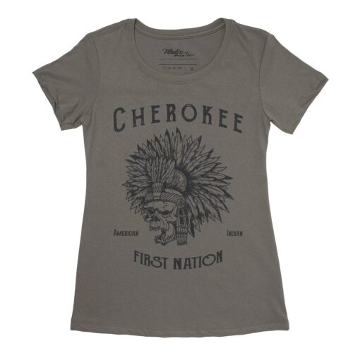 Indian Skull Cherokee first Nation t-shirt pour femme 6
