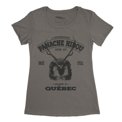 Panache hiboux l'authentique unique spécial seulement au Québec t-shirt drôle pour femme 5