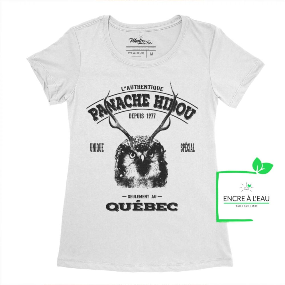 Panache hiboux l'authentique unique spécial seulement au Québec t-shirt drôle pour femme 1