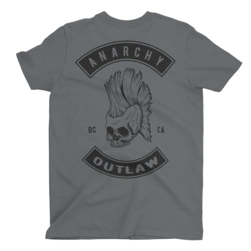 Anarchy Outlaw Mohawk t-shirt Imprimé au dos 10