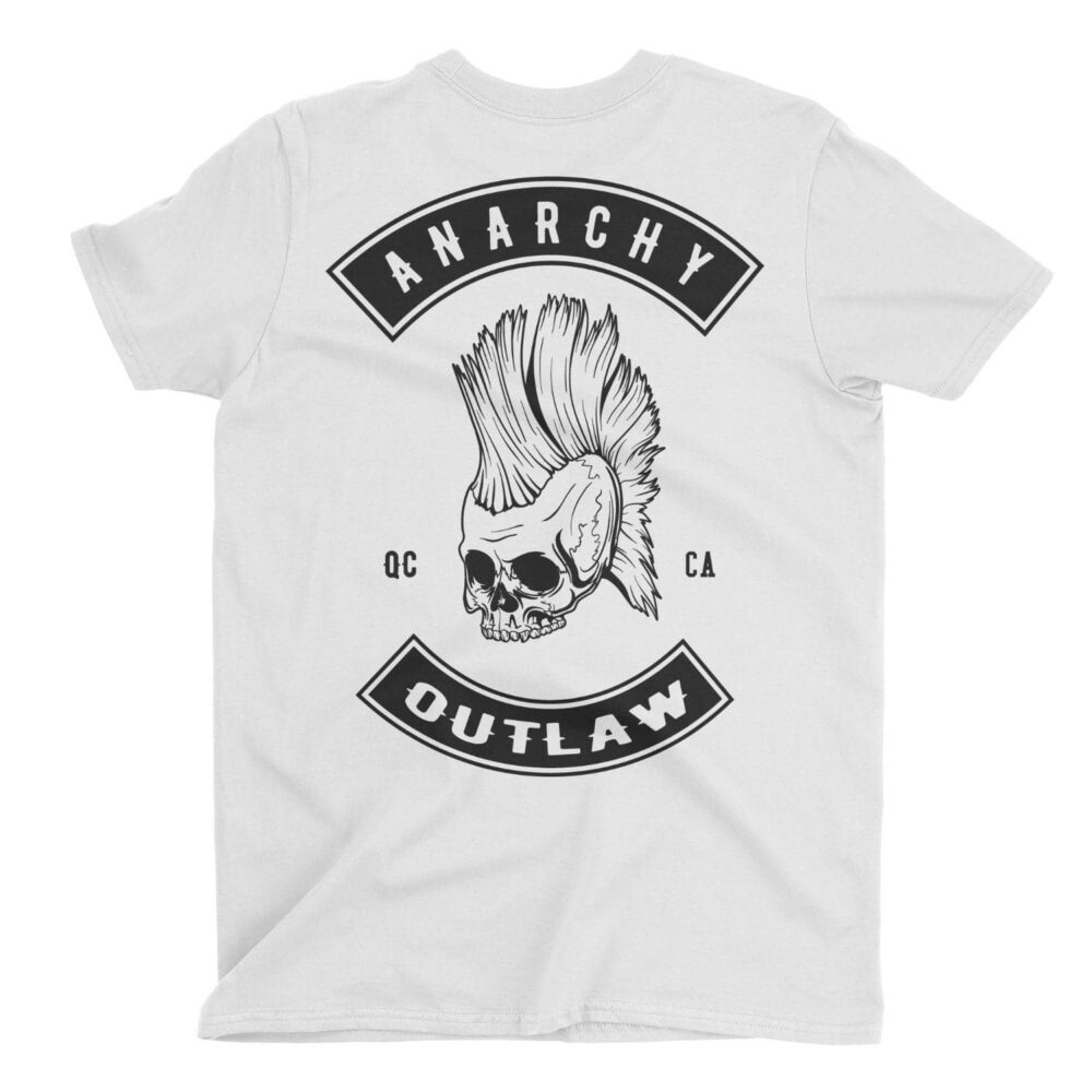 Anarchy Outlaw Mohawk t-shirt Imprimé au dos 3