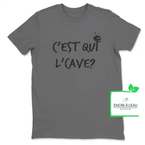 C est qui l cave, texte Québec, tshirt Drôle – Image 6