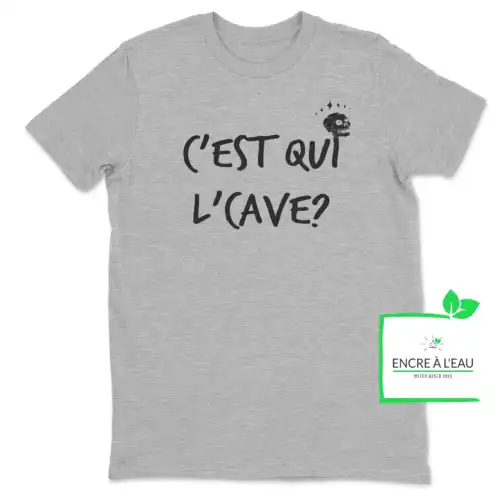 C est qui l cave, texte Québec, tshirt Drôle – Image 4
