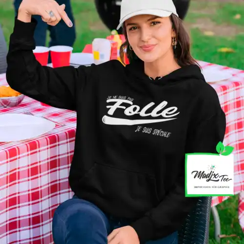 Coton Ouaté Je ne suis pas folle je suis spéciale - coton ouaté Québec