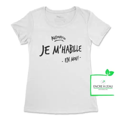 Aujourd hui je m'habille en mou, t shirt pour femme – Image 6