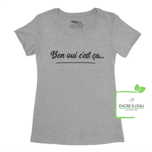 T-shirt Ben oui c est ça, t-shirt pour femme Drôle, tshirt Québec – Image 5