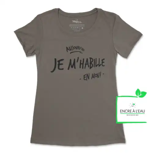 Aujourd hui je m'habille en mou, t shirt pour femme – Image 2