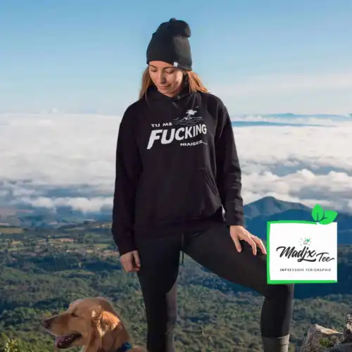 Tu me Fucking niaises! coton ouaté, chandail à capuchon Unisexe, hoodie