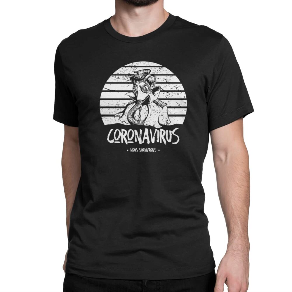 coronavirus t-shirt nous survivrons Québec