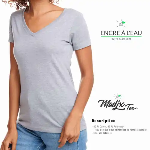 T shirt col en V Madjx Québec