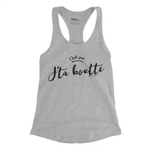Camisole Osti que j't'a Boutte gris chiné