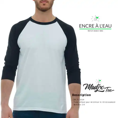 Raglan impression Sérigraphie Québécois