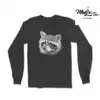 Raton laveur tshirt manche longue unisexe