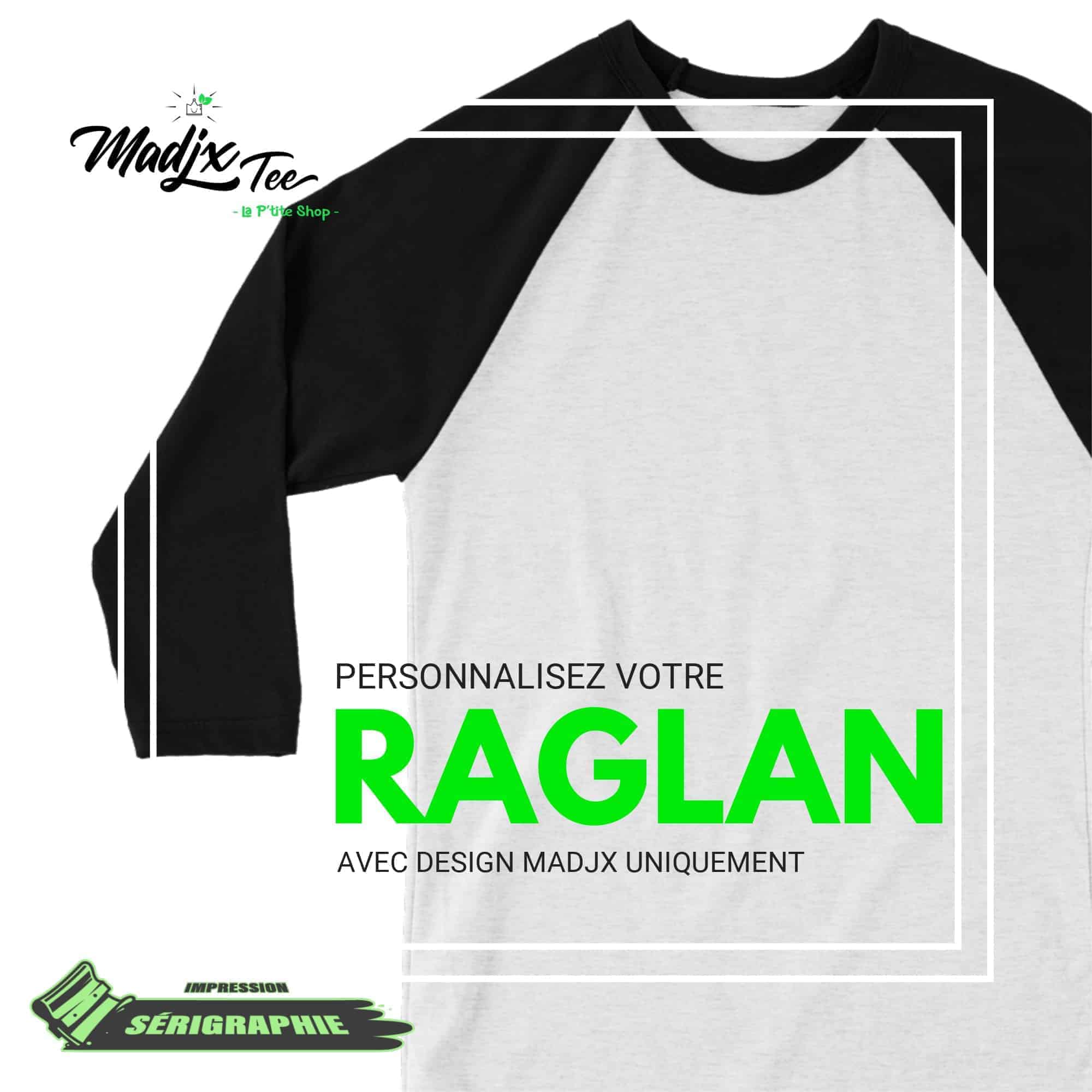 Raglan personnalisé avec design de la P'tite Shop