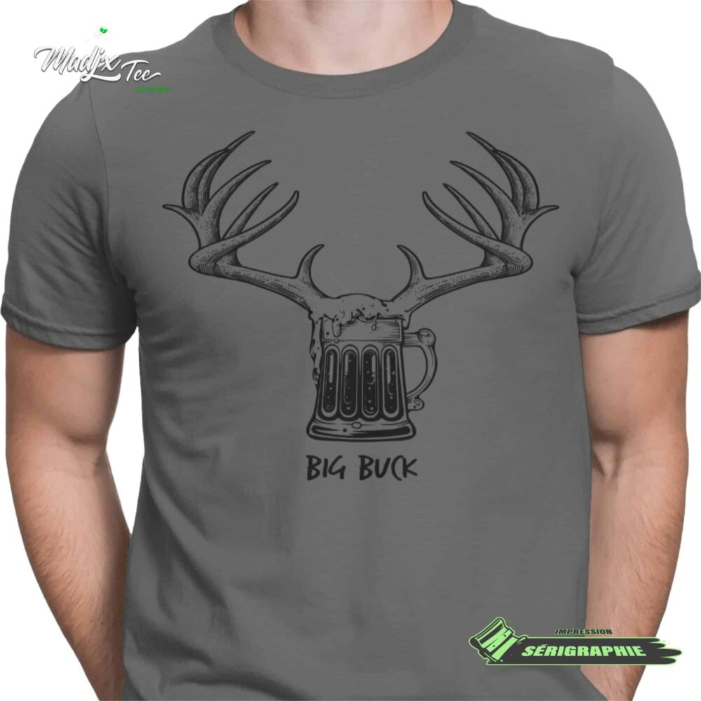 Big Buck impression encre à eau fait au Québec 2