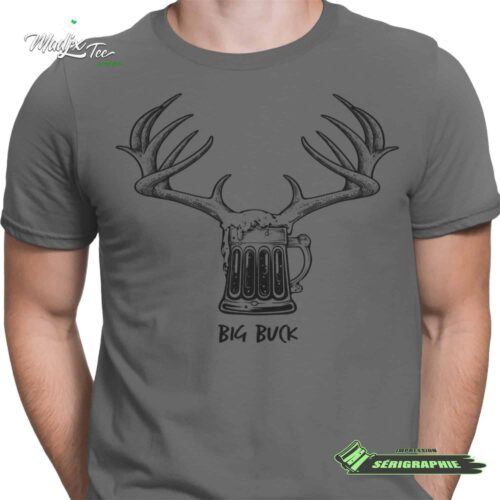 Big Buck impression encre à eau fait au Québec 5