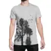 Forest t shirt pour homme impression sérigraphie encre base à l eau éco forêt Québécoise